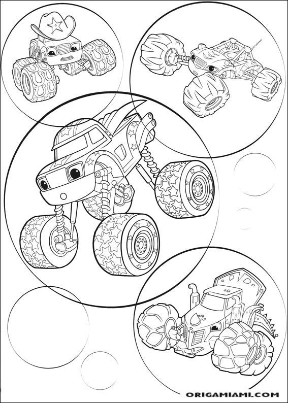 Blaze and the Monster machines coloring page (15)