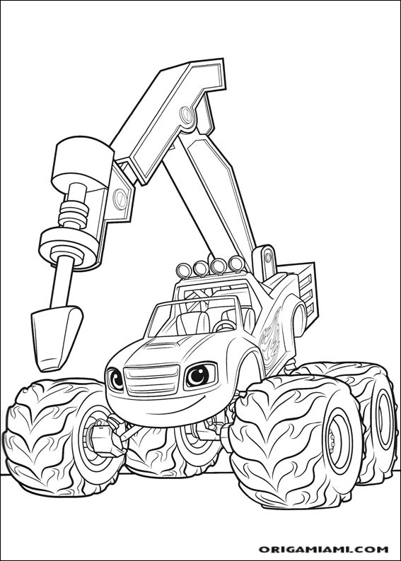 Blaze and the Monster machines coloring page (17)