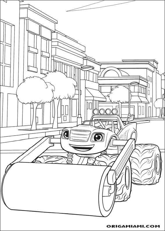 Blaze and the Monster machines coloring page (21)