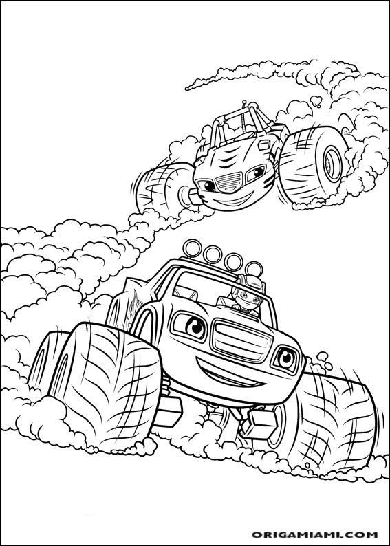 Blaze and the Monster machines coloring page (22)