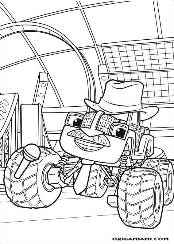 Blaze and the Monster machines coloring page (23)