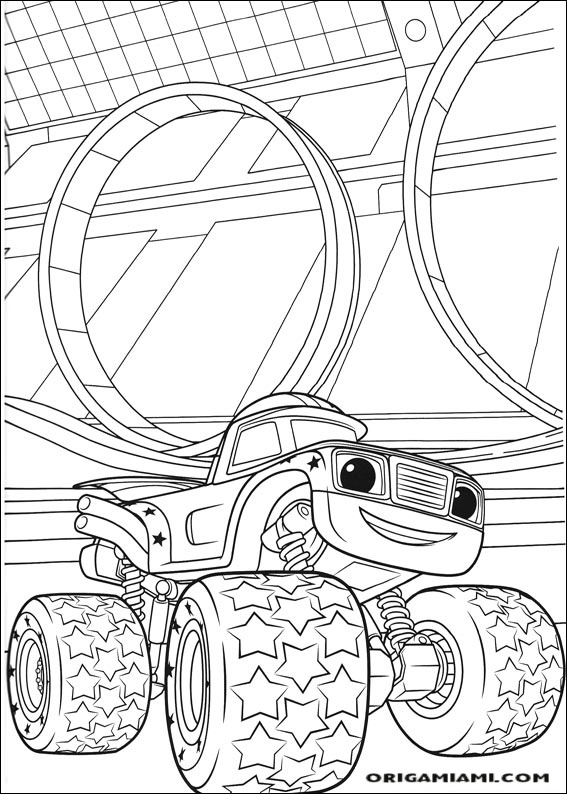 Blaze and the Monster machines coloring page (25)