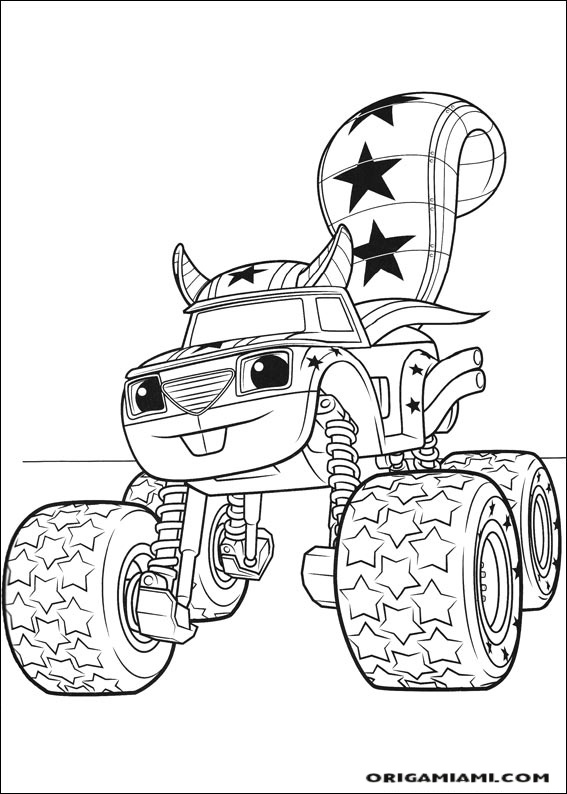 Blaze and the Monster machines coloring page (26)