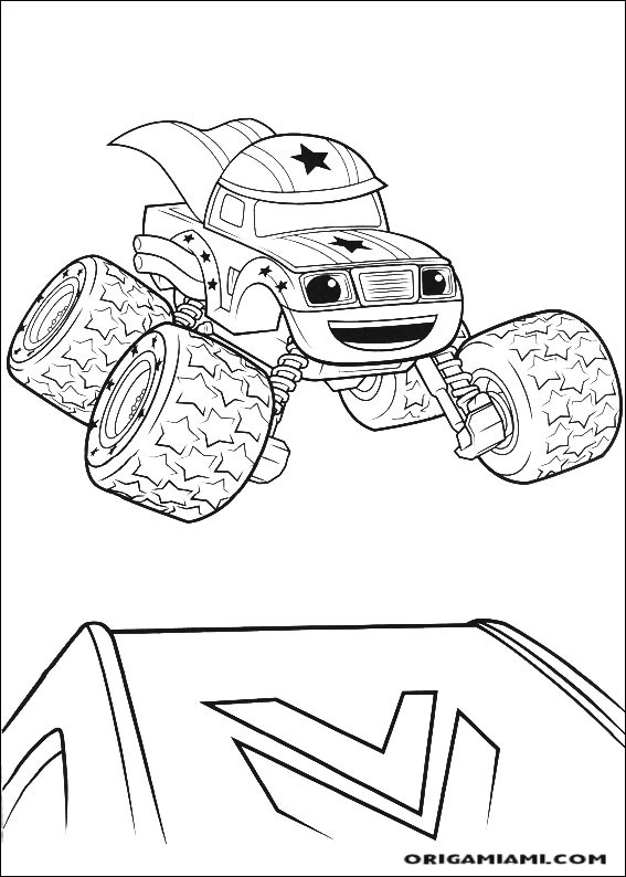 Blaze and the Monster machines coloring page (27)