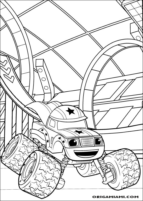 Blaze and the Monster machines coloring page (28)