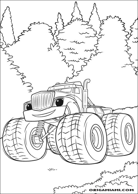 Blaze and the Monster machines coloring page (29)