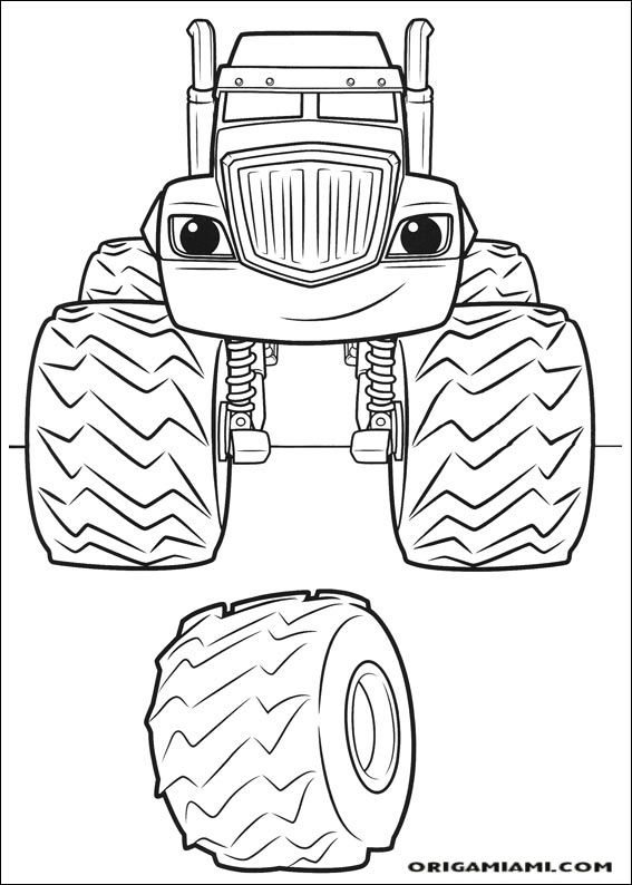 Blaze and the Monster machines coloring page (31)