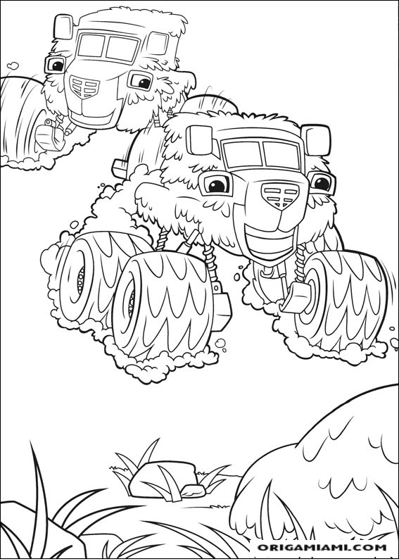 Blaze and the Monster machines coloring page (35)