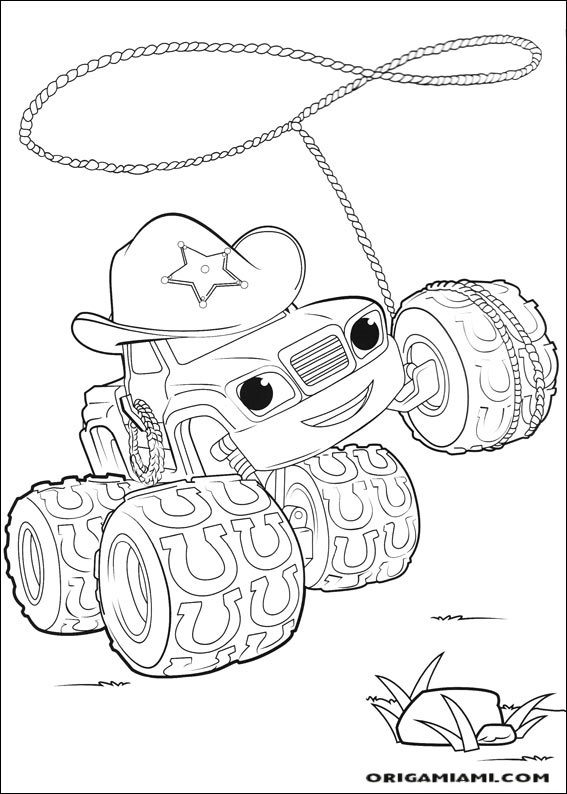 Blaze and the Monster machines coloring page (37)