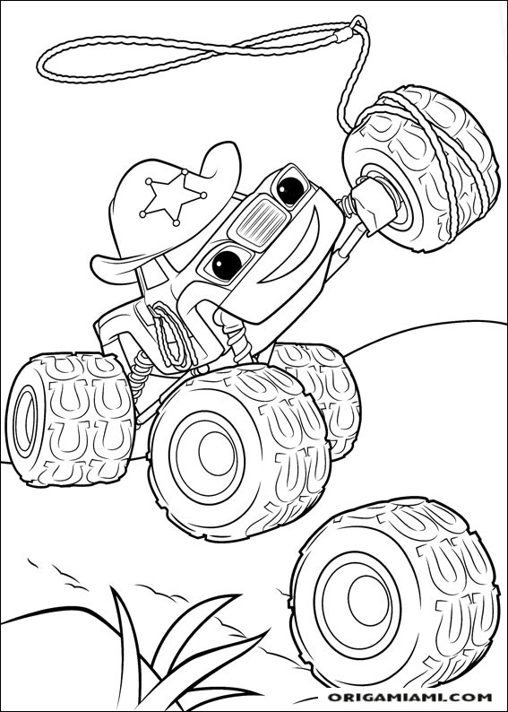 Blaze and the Monster machines coloring page (38)