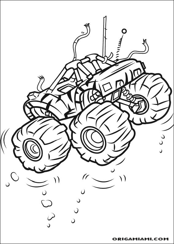 Blaze and the Monster machines coloring page (39)