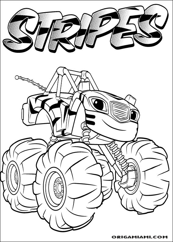 Blaze and the Monster machines coloring page (40)