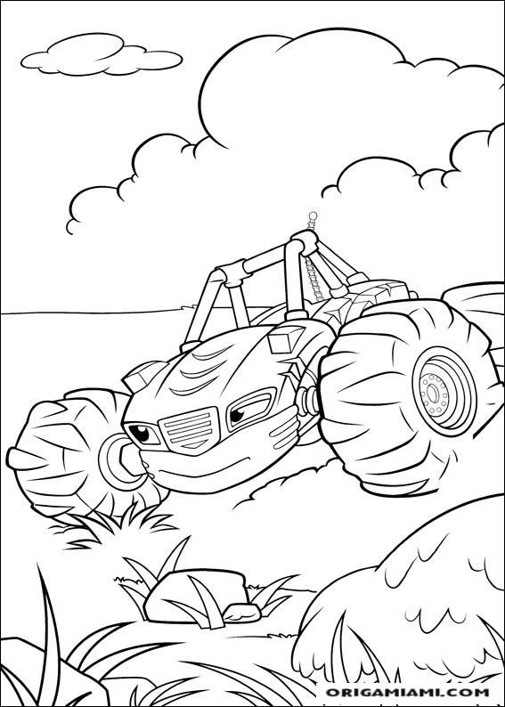 Blaze and the Monster machines coloring page (41)