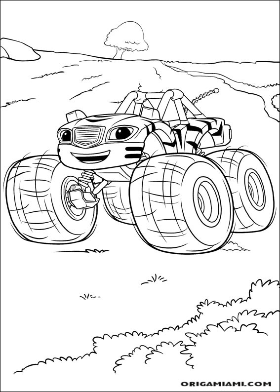 Blaze and the Monster machines coloring page (42)