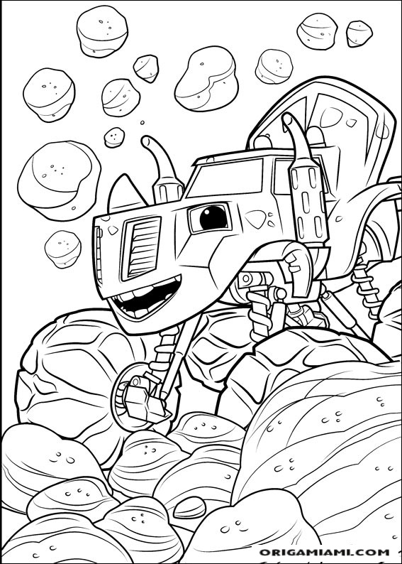 Blaze and the Monster machines coloring page (43)