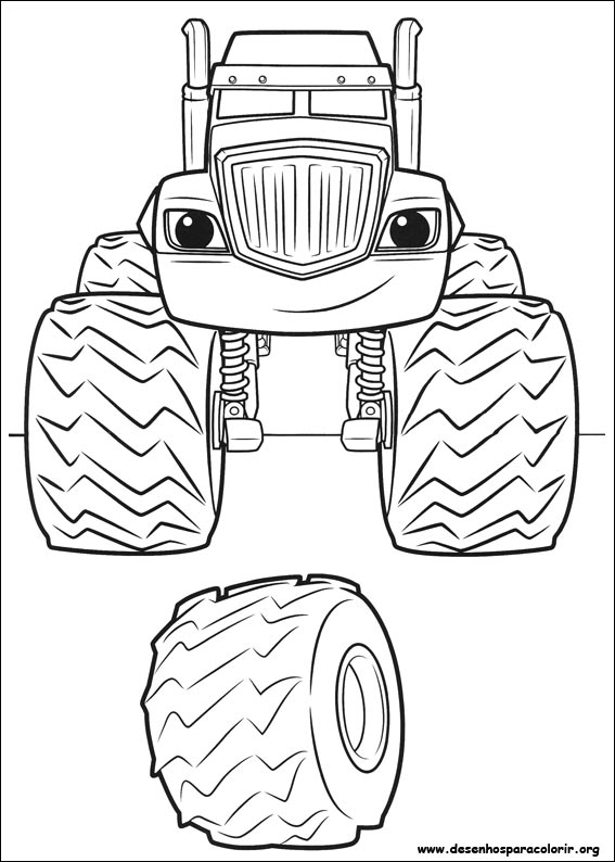 Blaze and the Monster machines coloring page (46)