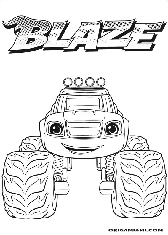 Blaze and the Monster machines coloring page (5)