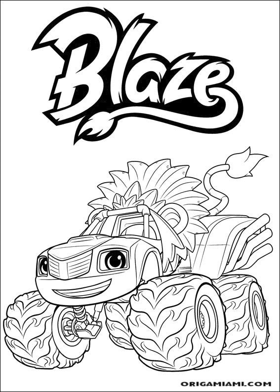 Blaze and the Monster machines coloring page (8)