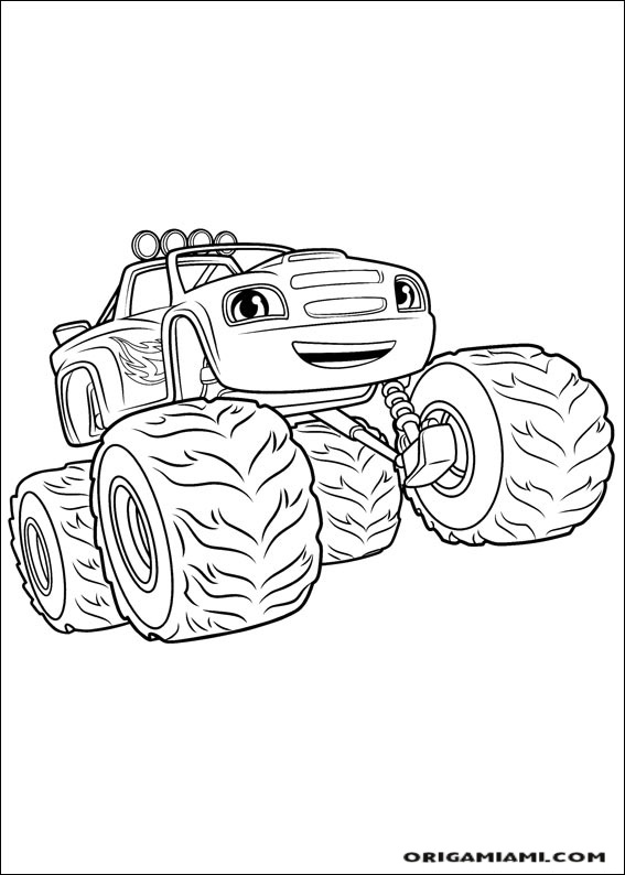 Blaze and the Monster machines coloring page (9)