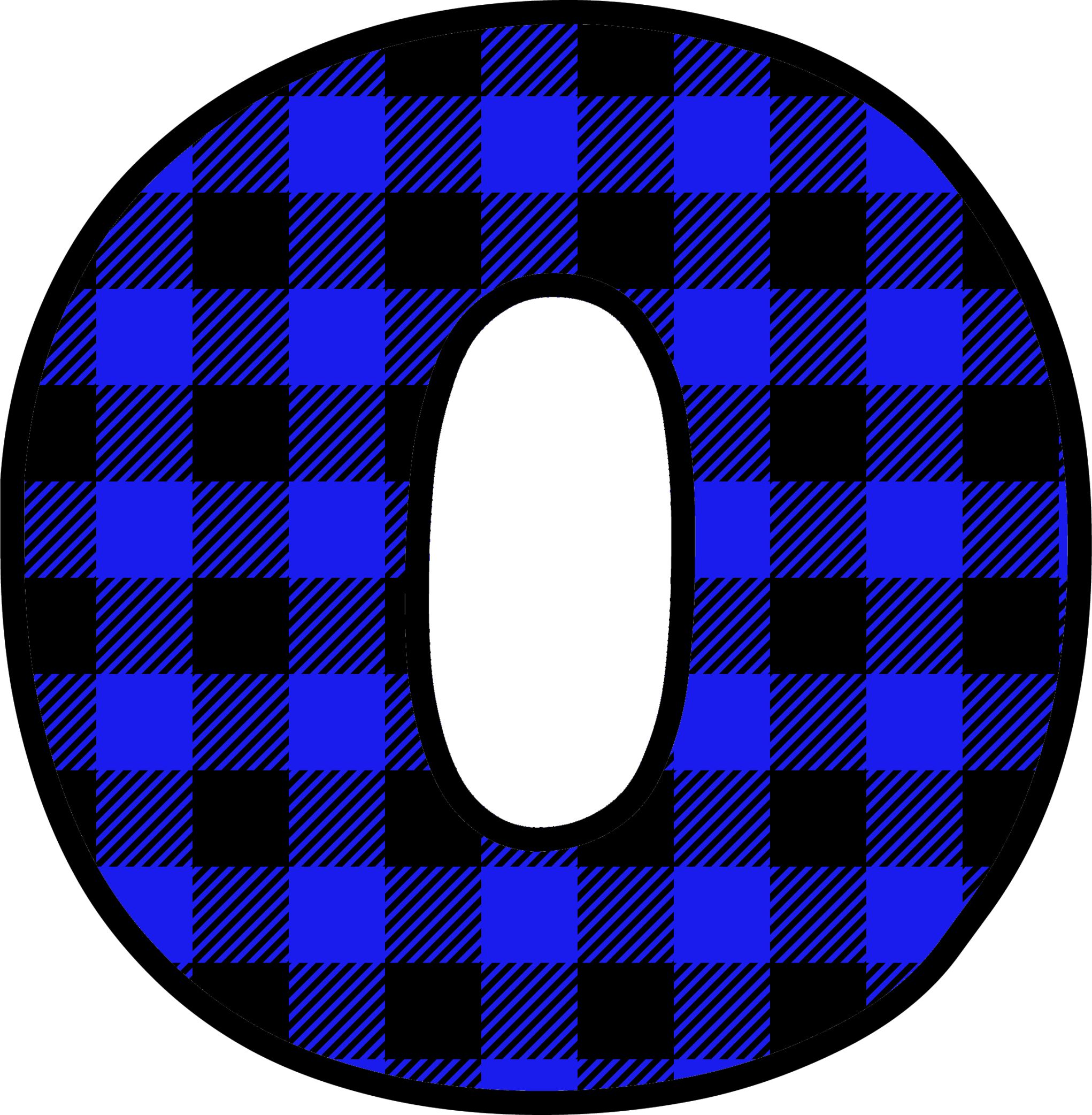 Blue Plaid Letters (15)