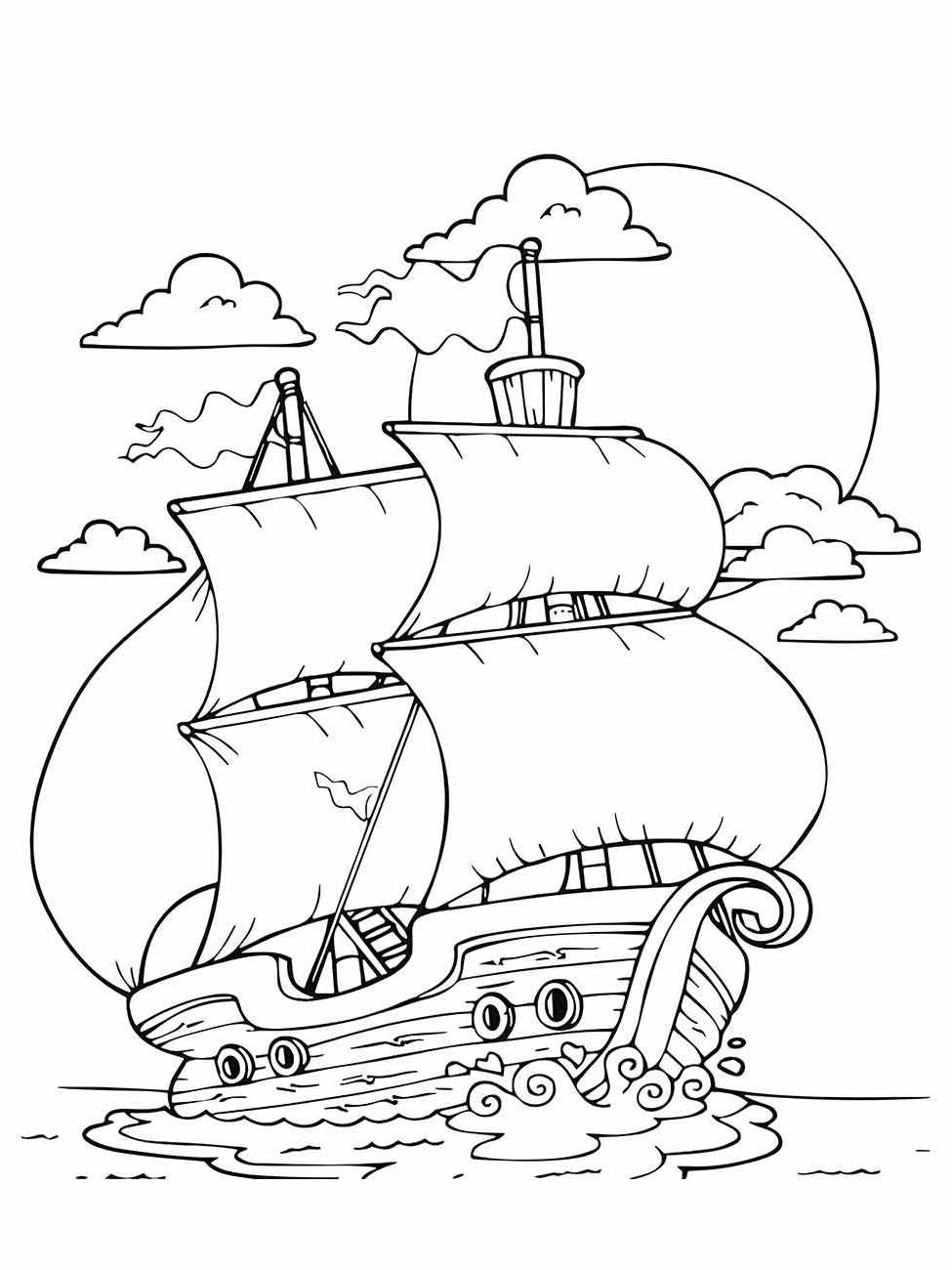 Boats coloring page (26)