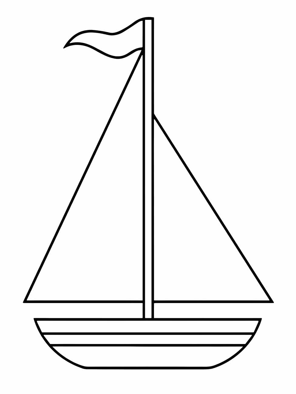 Boats coloring page (3)