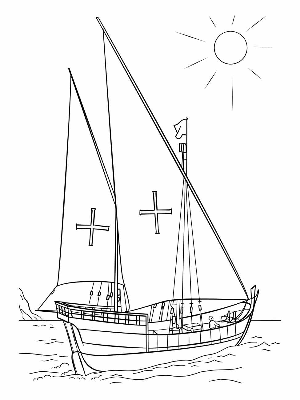 Boats coloring page (37)