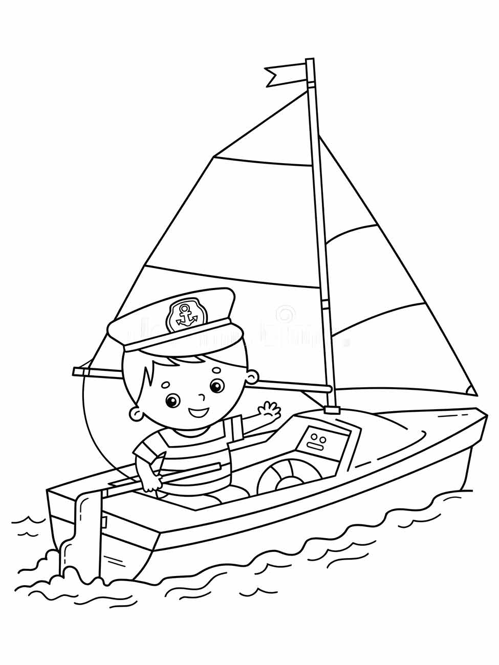 Boats coloring page (43)