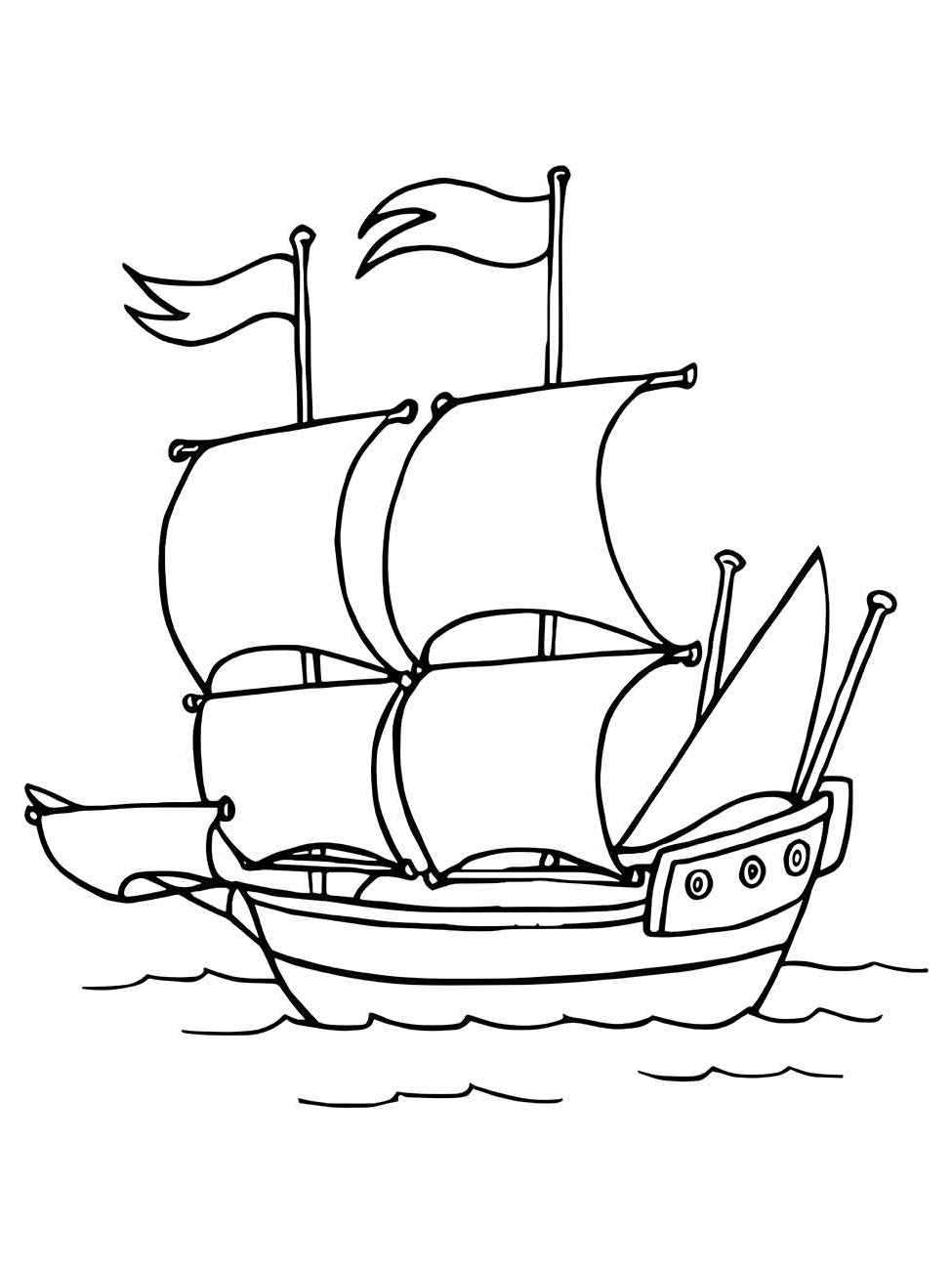 Boats coloring page (5)