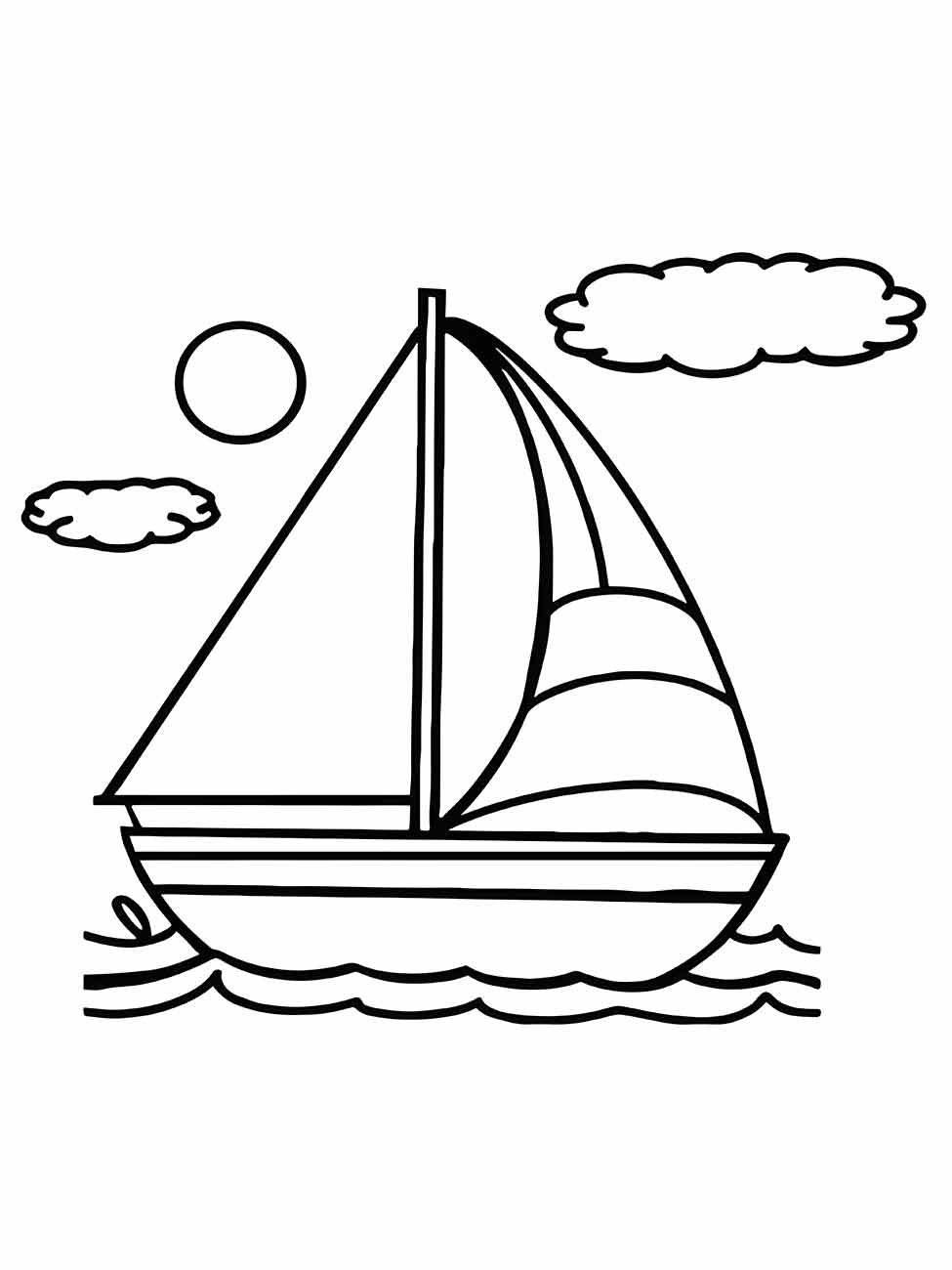 Boats coloring page (6)