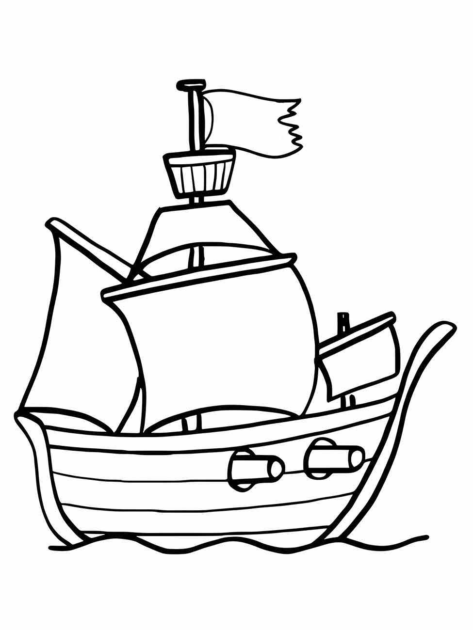 Boats coloring page (8)