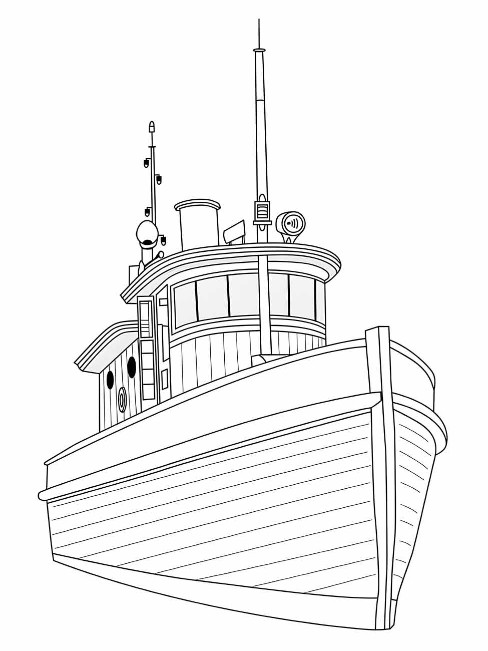 Boats coloring page (9)