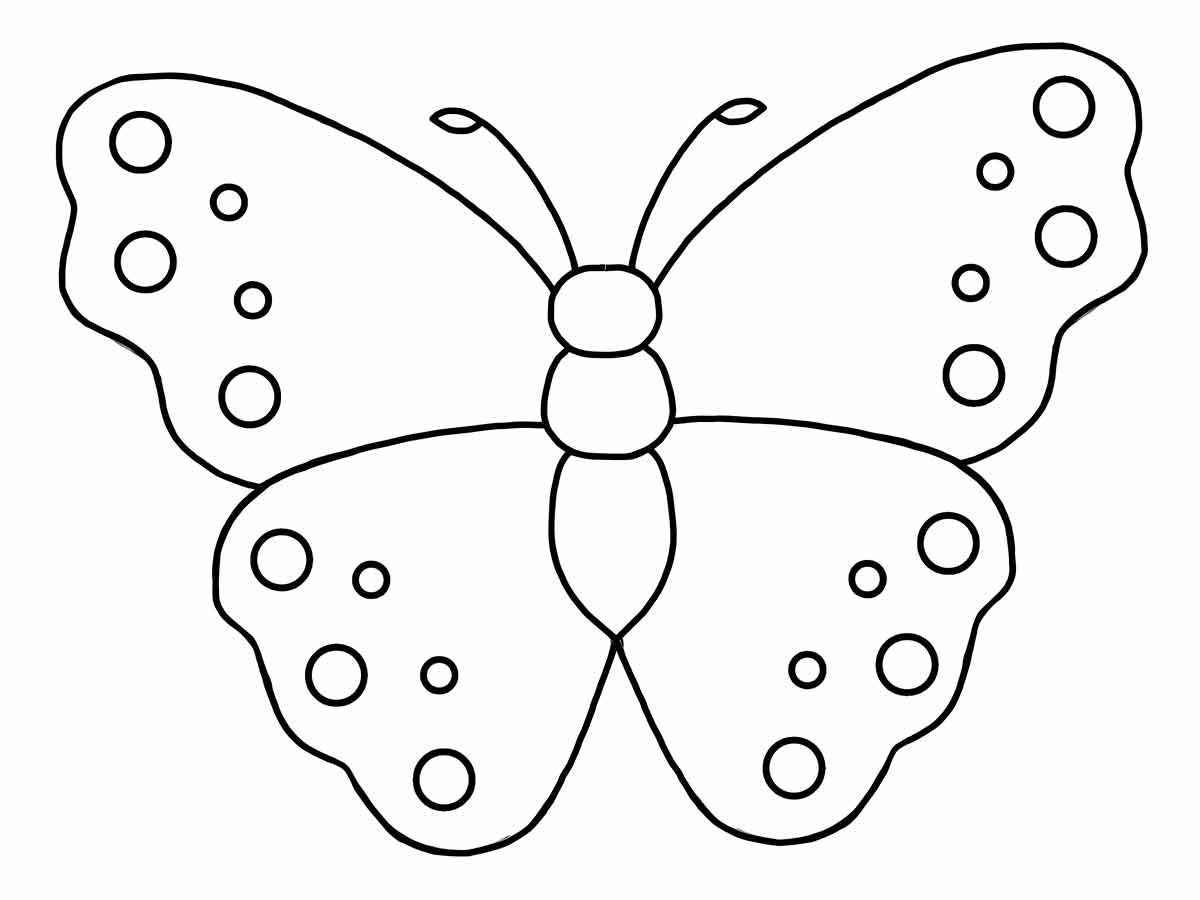 Butterflies coloring page (1)