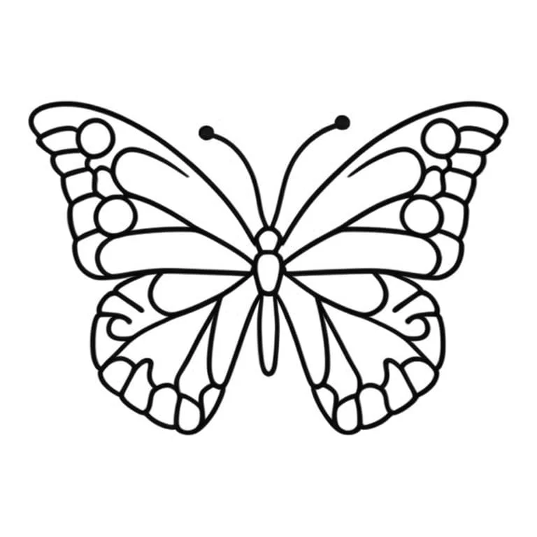 Butterflies coloring page (10)