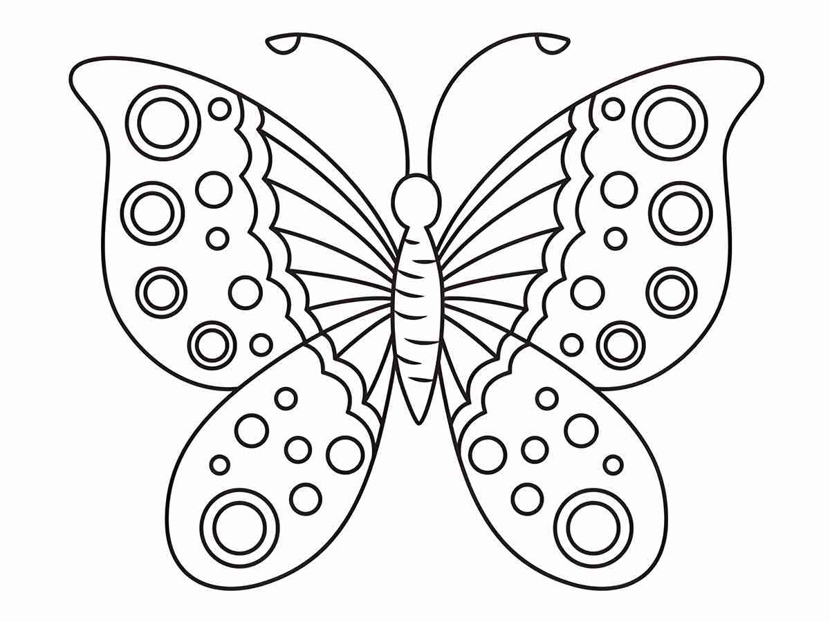 Butterflies coloring page (13)