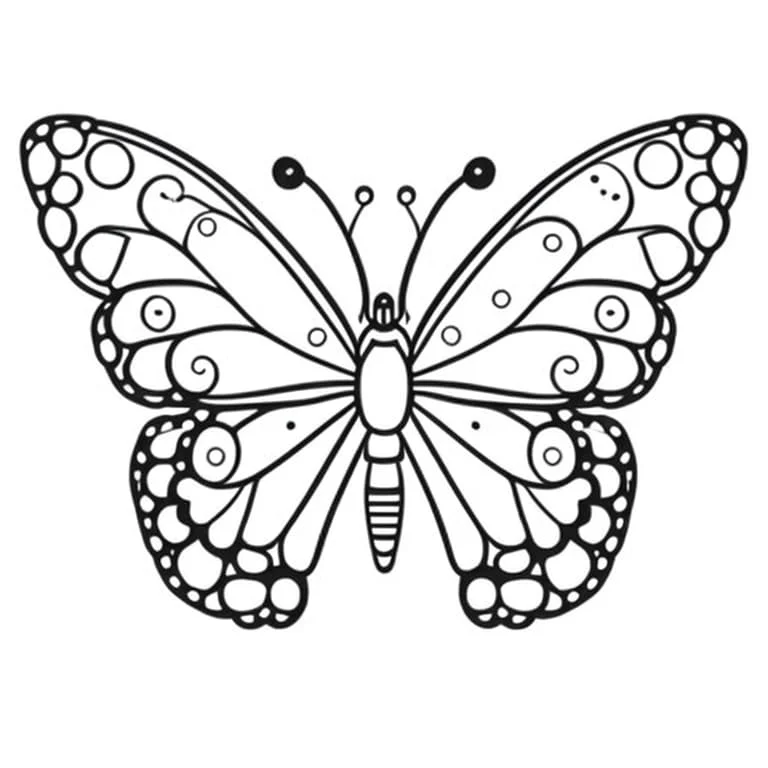 Butterflies coloring page (15)