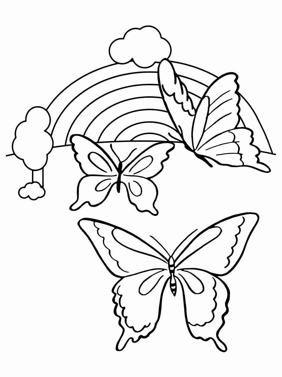 Butterflies coloring page (27)