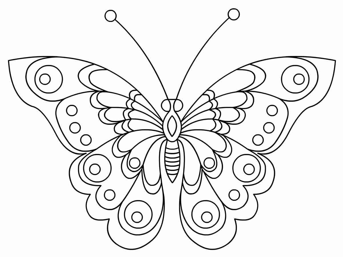 Butterflies coloring page (43)