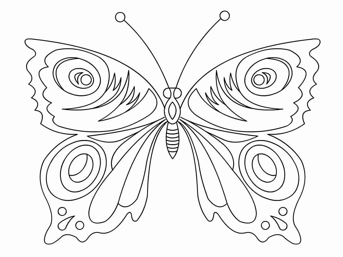 Butterflies coloring page (45)