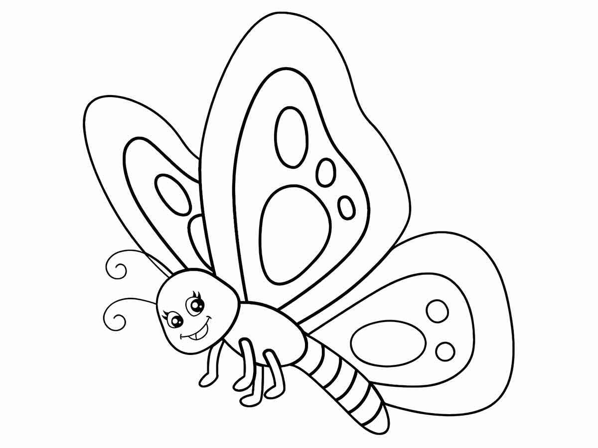 Butterflies coloring page (5)