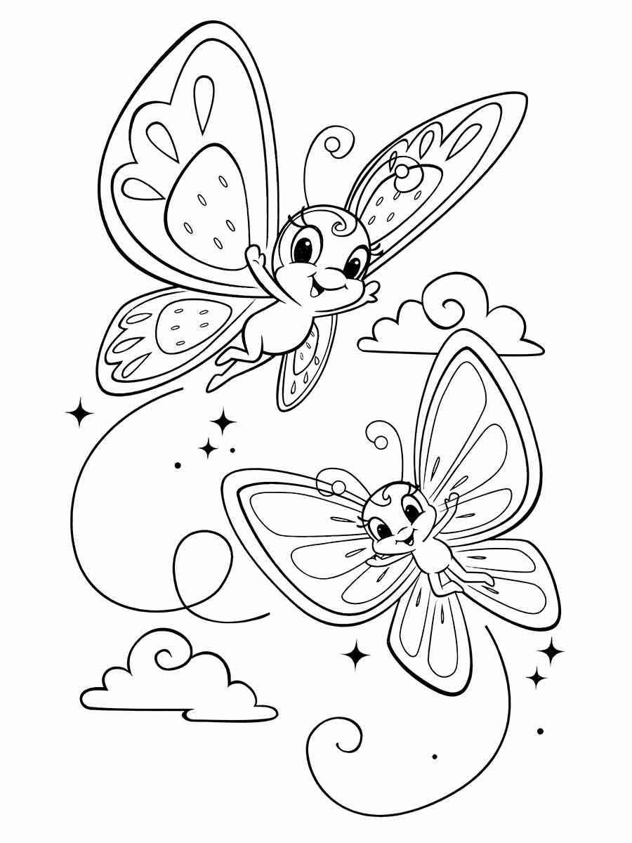 Butterflies coloring page (79)