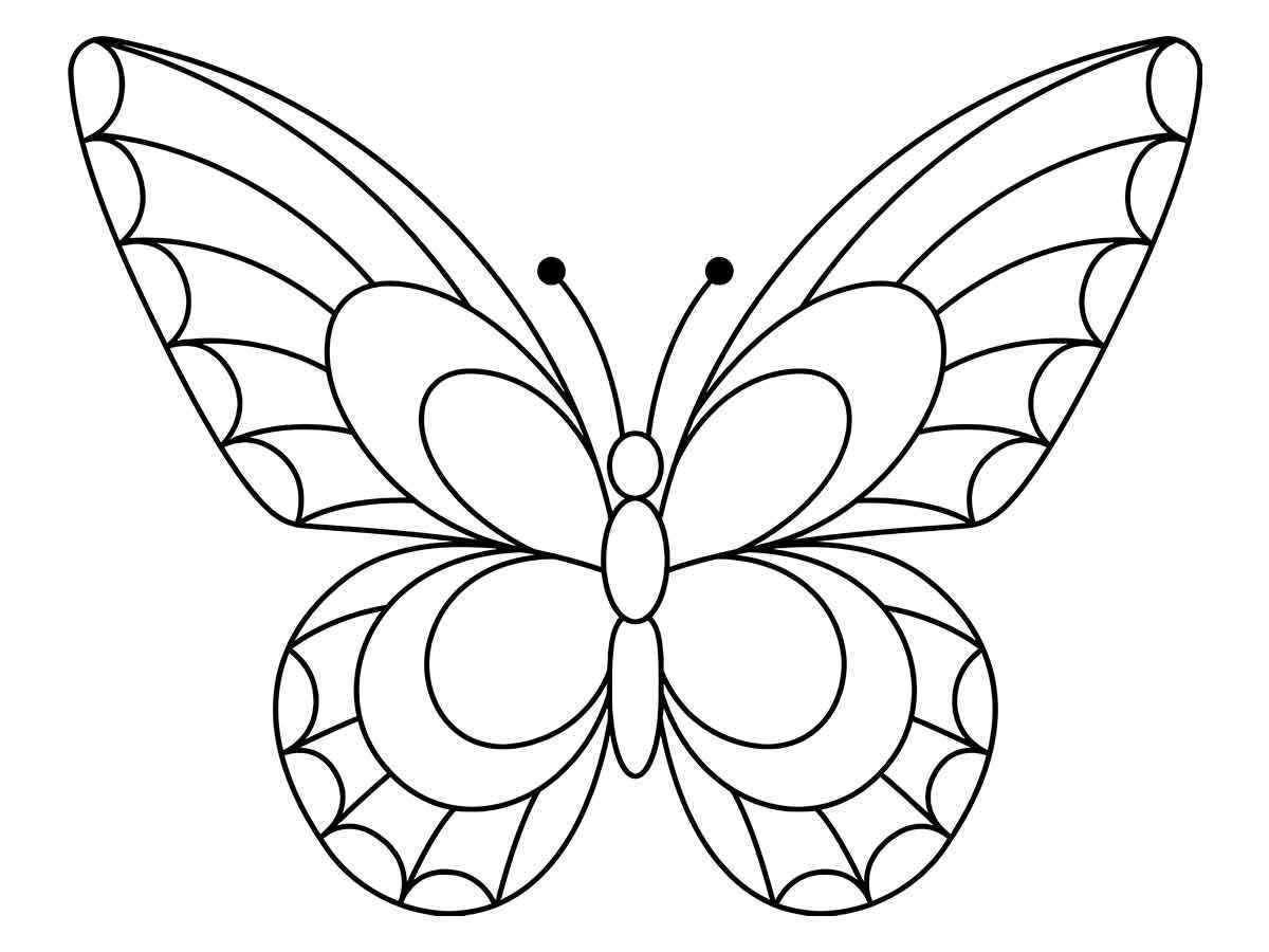 Butterflies coloring page (8)