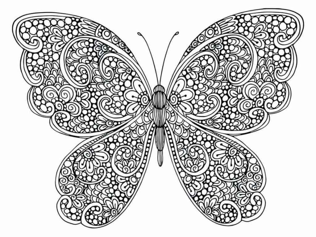 Butterflies coloring page (86)