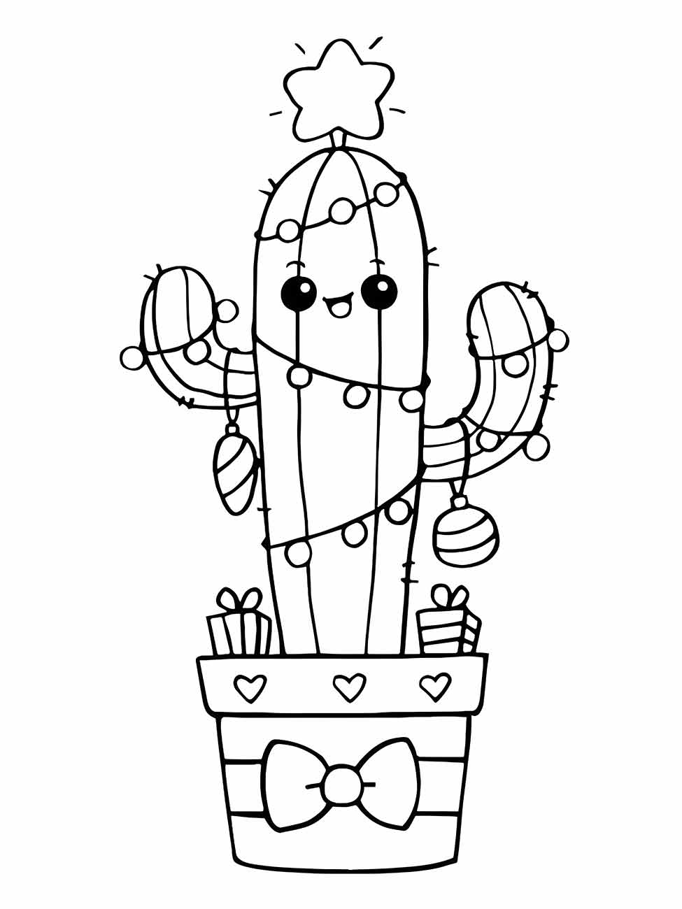 Cacti coloring page (11)