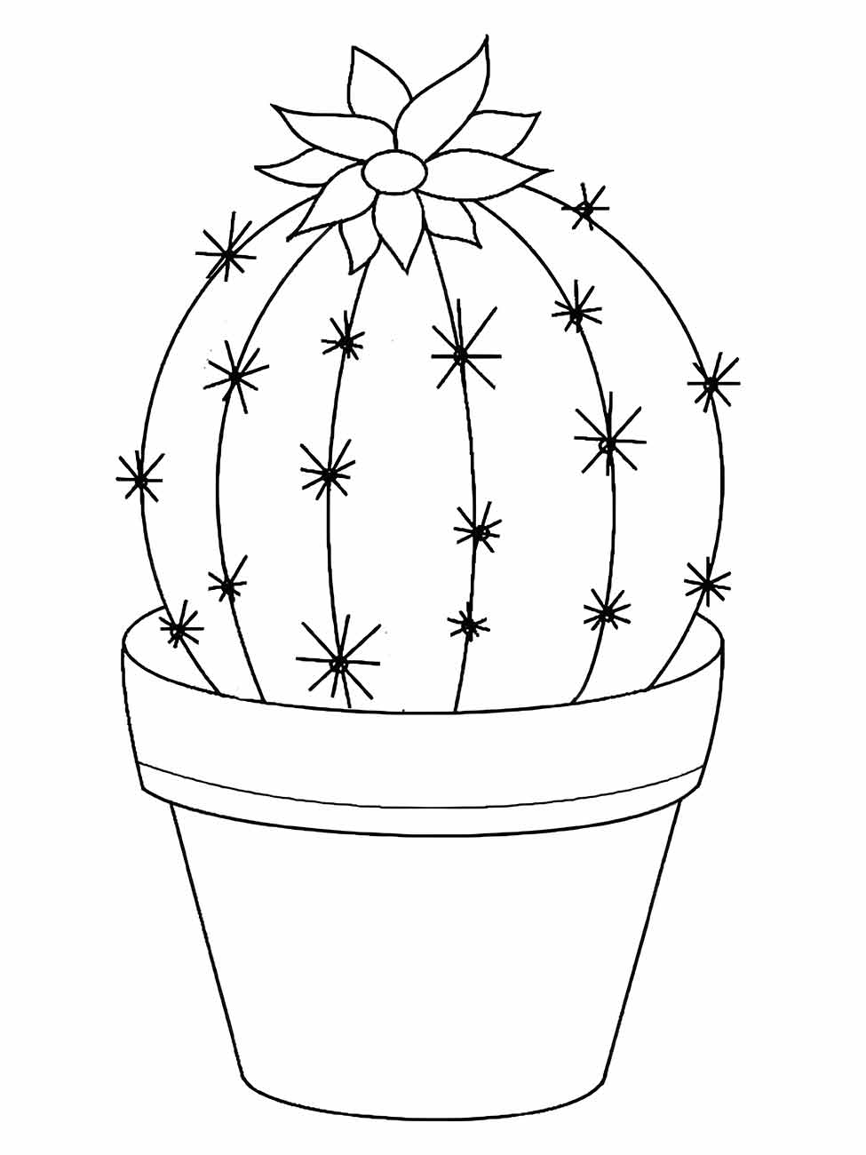 Cacti coloring page (13)