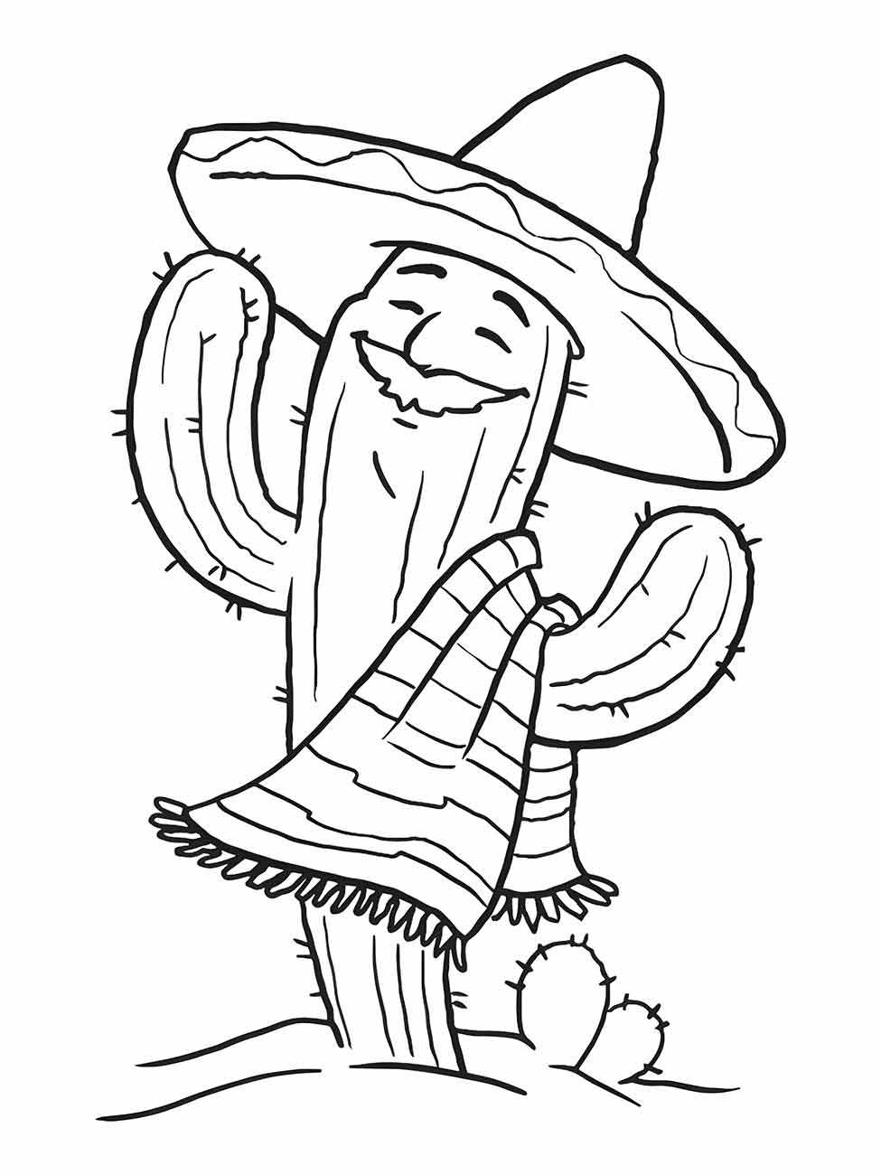 Cacti coloring page (17)