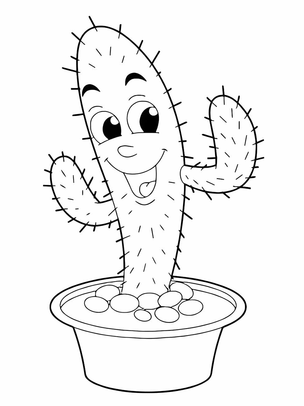 Cacti coloring page (19)