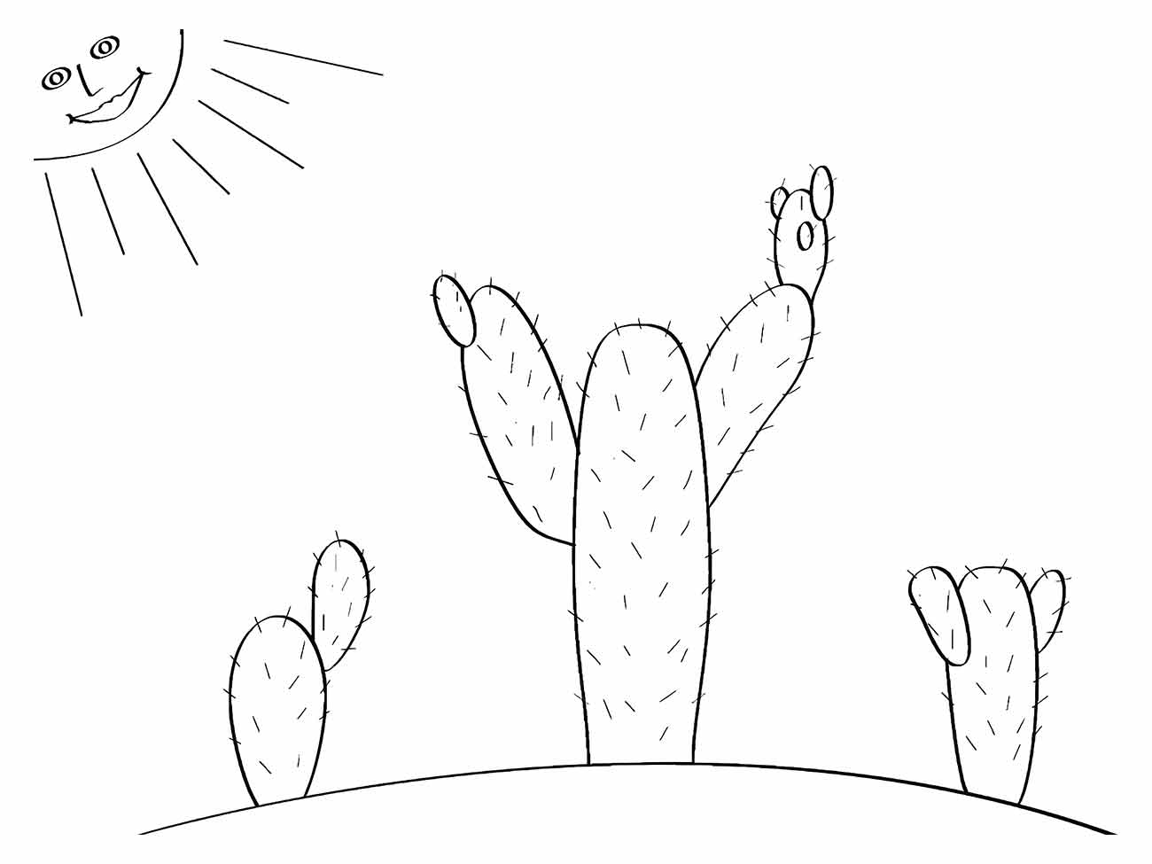 Cacti coloring page (21)