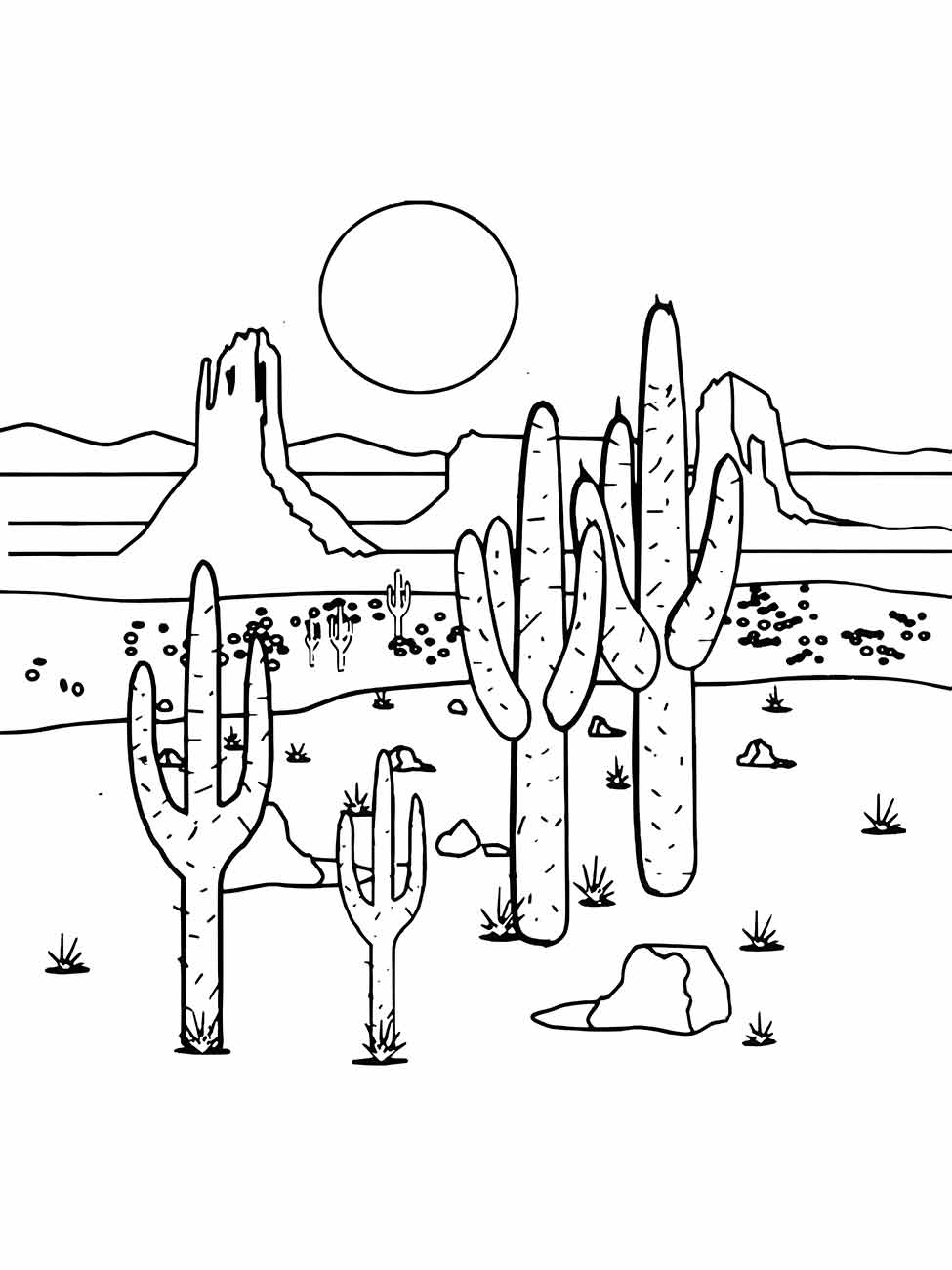 Cacti coloring page (26)