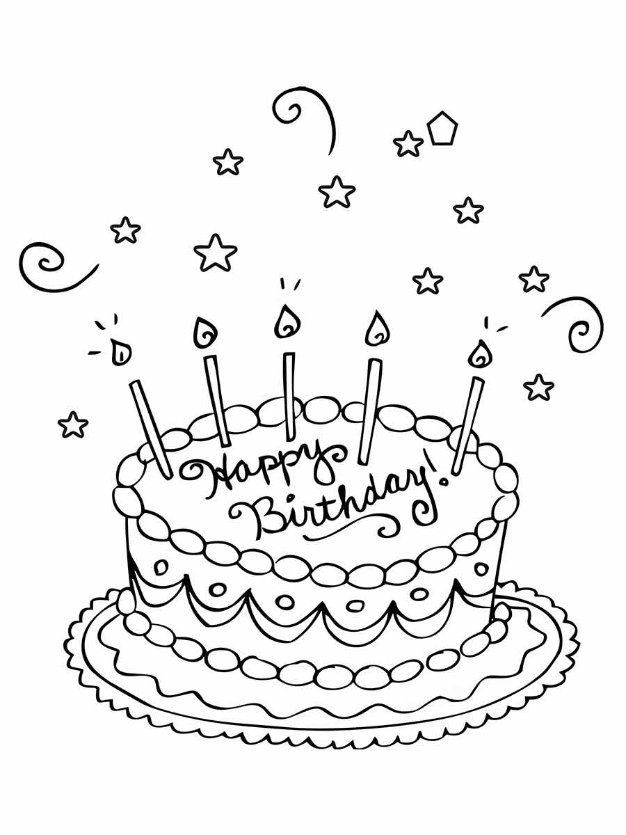 Cake coloring page (13)